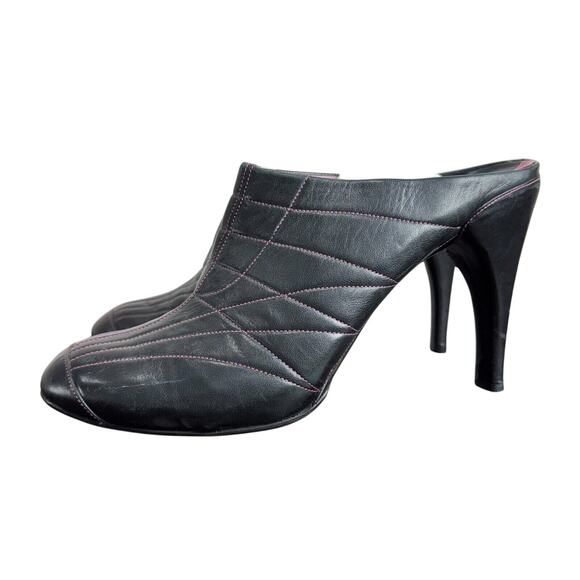 Women's Cole Haan G Series Black Patent Leather Mule Heels - Size 10B - Picture 1 of 10